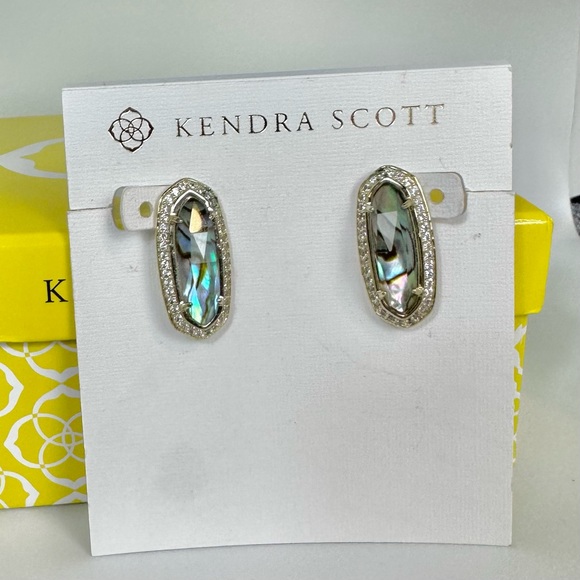 Kendra Scott Aston Abalone Stud Earrings - Picture 8 of 8